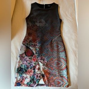 Desigual ombré floral dress, size M